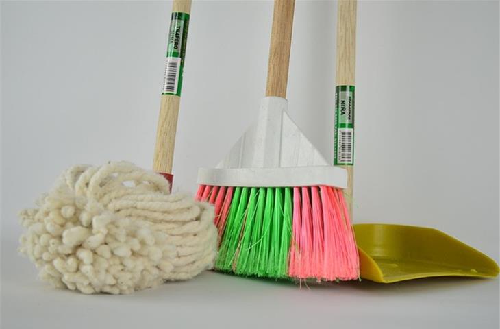 brown mop